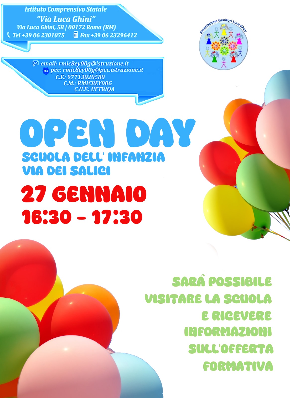 OPEN DAY SCUOLA DELL'INFANZIA VIA DEI SALICI